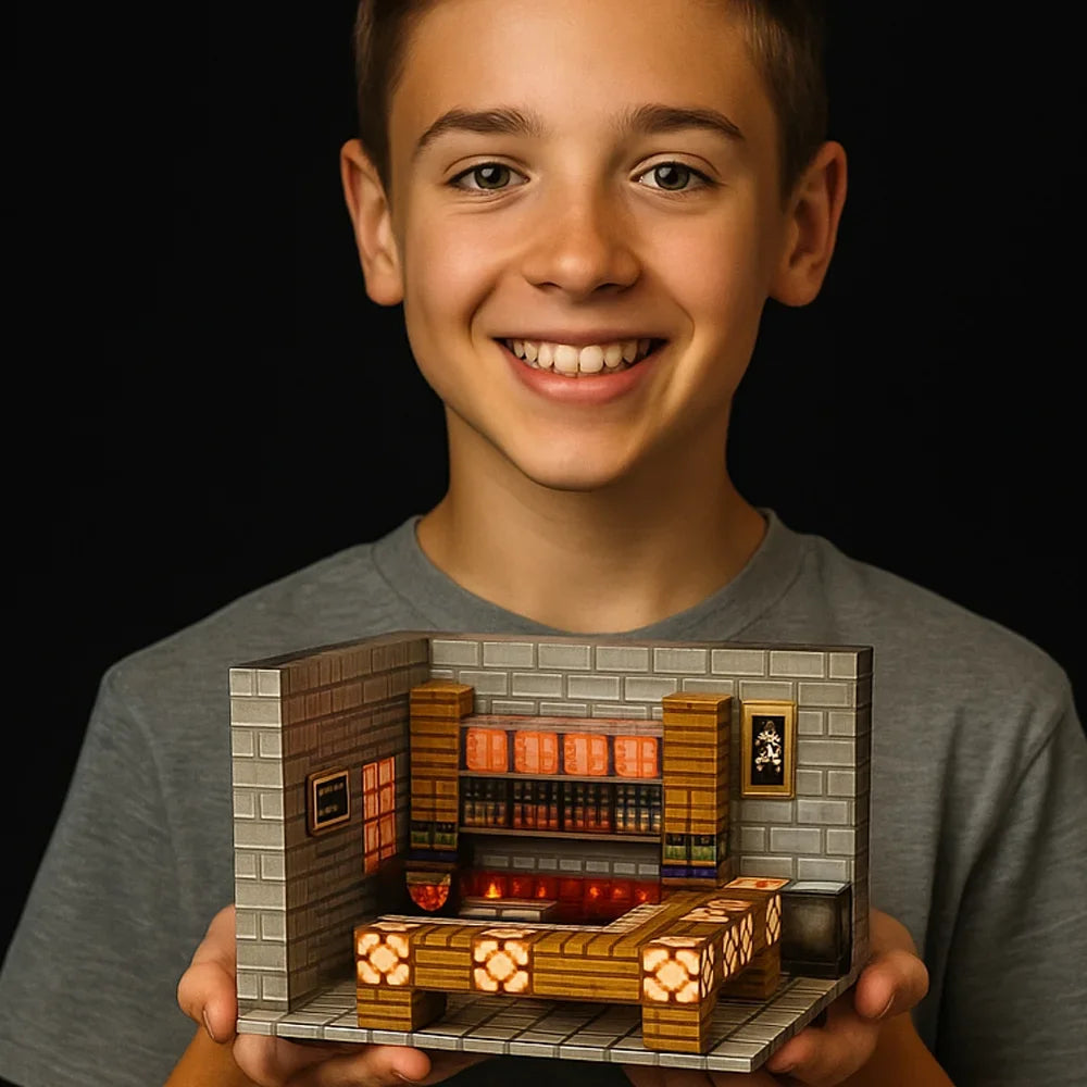 Magnetic Building Blocks Mine World Magnet Cube for Stacking Construction Brick Set Pixel Style Sensory Toys Kid Boys Girls DIY