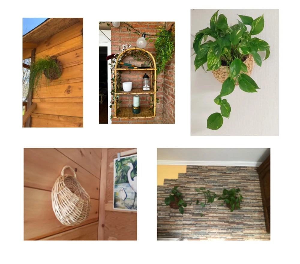 Artificial Plant Vines Wall Hanging Rattan Leaves Branches Outdoor Garden Home Decoration Plastic Fake Silk Leaf Green Plant Ivy