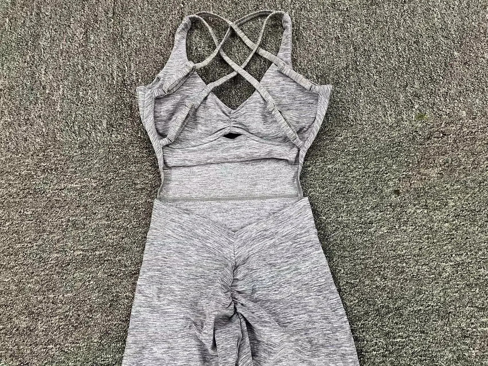 Sporty Jumpsuit Women Sportwear 2025 Workout Yoga Clothes Push Up Gym Set Women Sportswear Sport Outfit Fitness Overalls Black
