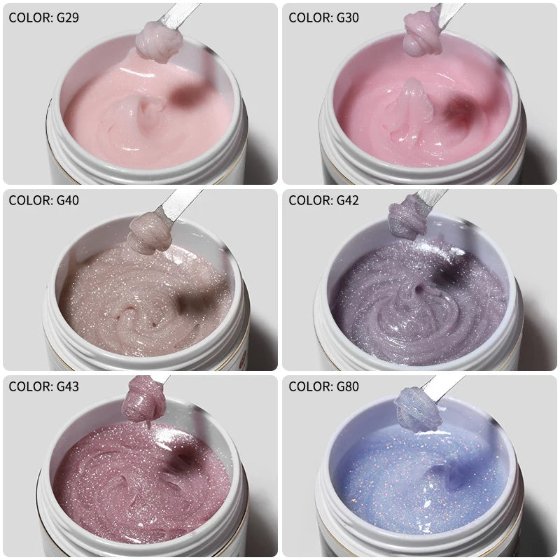 MSHARE Poly Nails Acryl Gel 60ml Builder UV Led Acrylgel Nails Extensions Acrylic Pink White Clear Acrylatic Hema Tpo Free Gel