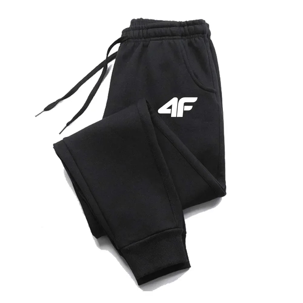 4F Men's Creativity Printed Jogging Pants, Fitness Joggers, Running Pants, Training Sport Trousers, Sportswear Sweatpants,