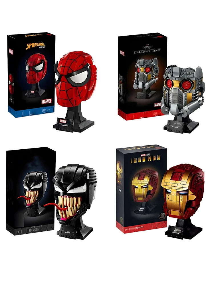 Marvel Legends lega marvel Spider Man Venom Building Blocks Iron Man Venom Cartoon Character building block Toys For Gifts