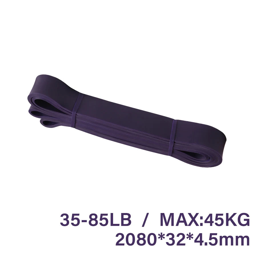 Workout Pilates Latex Resistance Band Sport Fitness Exercise Elastic Band Heavy Duty Strength Pull Up Crossfit Gym Equipments