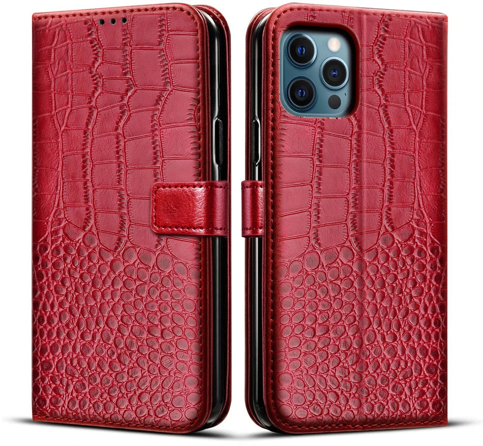 Leather Wallet Phone Case For iPhone 17 Pro Max Air 16 16Pro 16e 16Plus 15 12 14 13 11 SE XS XR X 8 7 Plus Flip Card Slot Cover