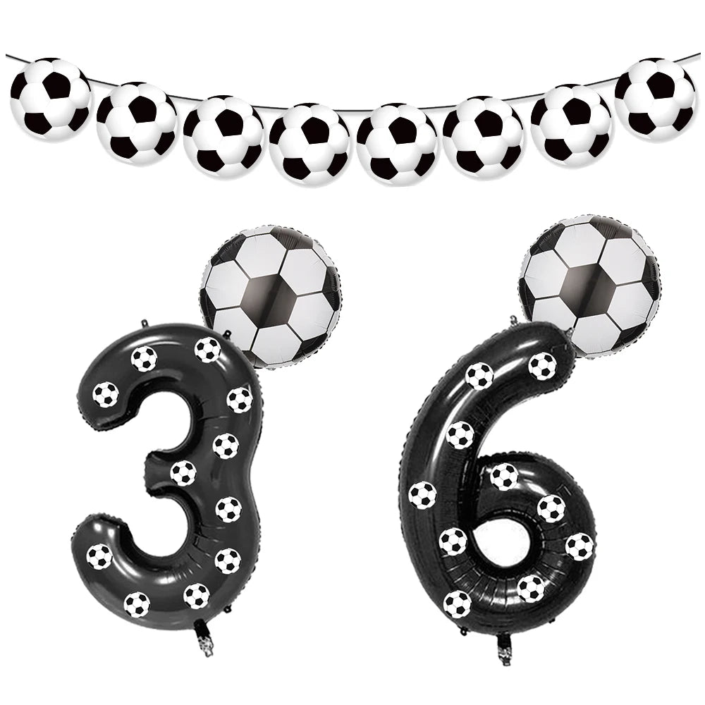 Soccer Theme party decoration plates cups tablecloth supplies kids boys Football theme birthday party decoration drinking straws