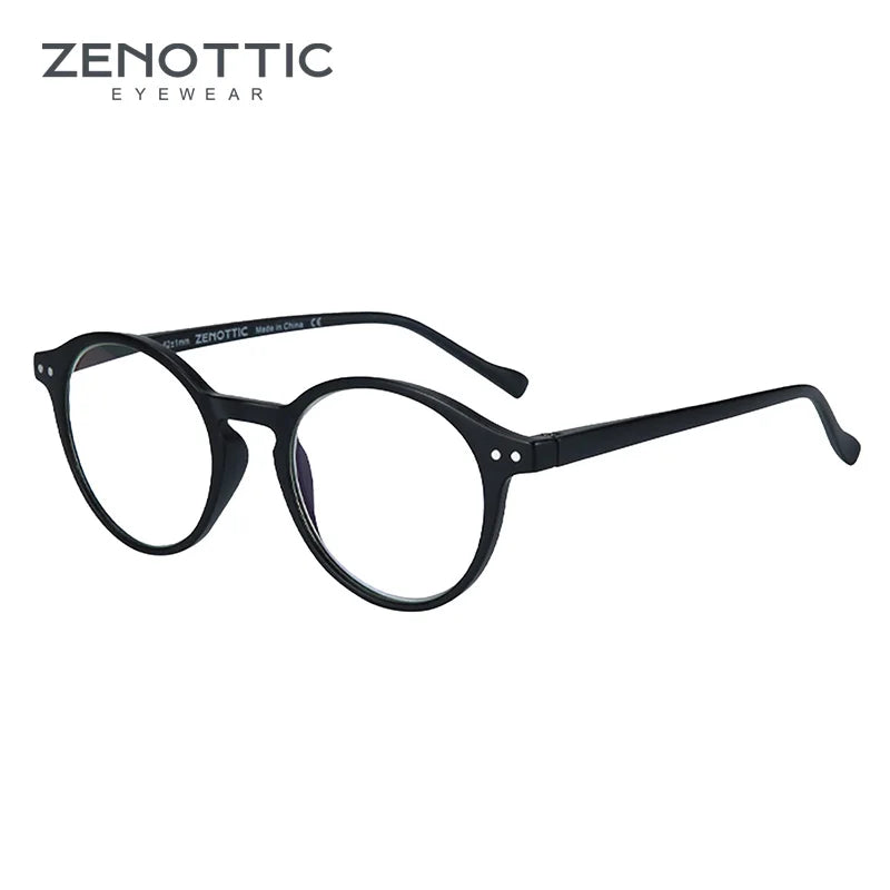 ZENOTTIC 2025 Retro Reading Glasses Anti Blue Light Blocking Readers Fashion Lightweight Eyeglasses Women Men Diopter 0 to 4.0