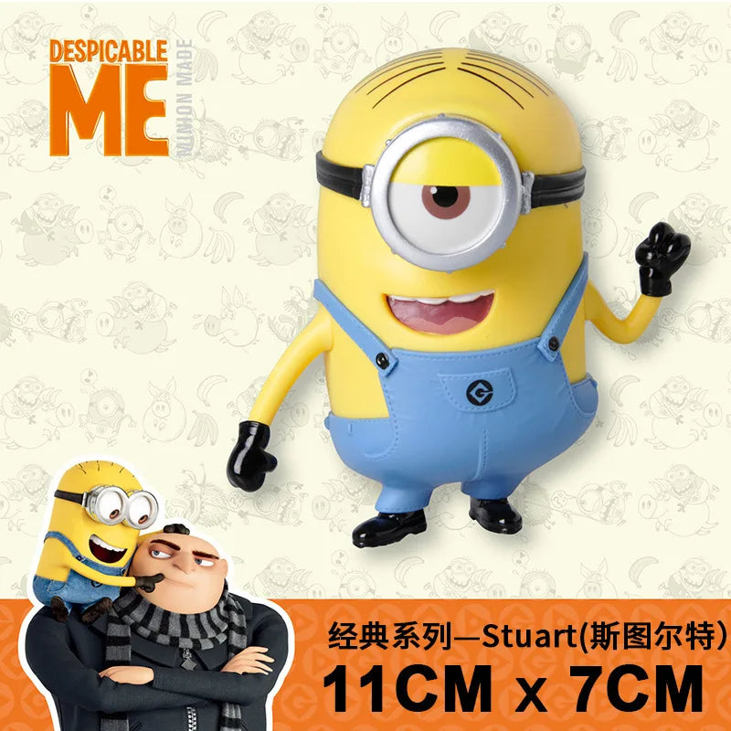 Authentic Full Series Toys Set Miniones Kevin Bob Gru 3d Eye Despicable Miniones With Action Figures Toys For Kids Gifts