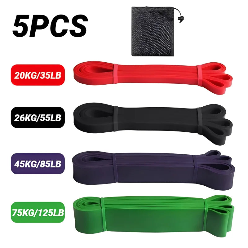 Workout Pilates Latex Resistance Band Exercise Elastic For Sport Strength Pull Up Assist Heavy Duty Fitness Equipment Tough Pull