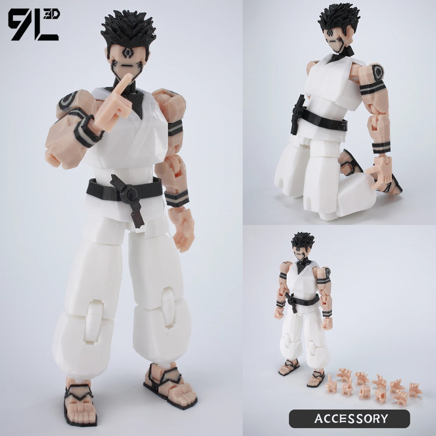 9L3D Printed Anime Jujutsu Kaisen Sukuna Yuji Yuta Satoru Gojo Lucky Dummy 13 Movable Shapeshift Action Figures Mannequin Toys