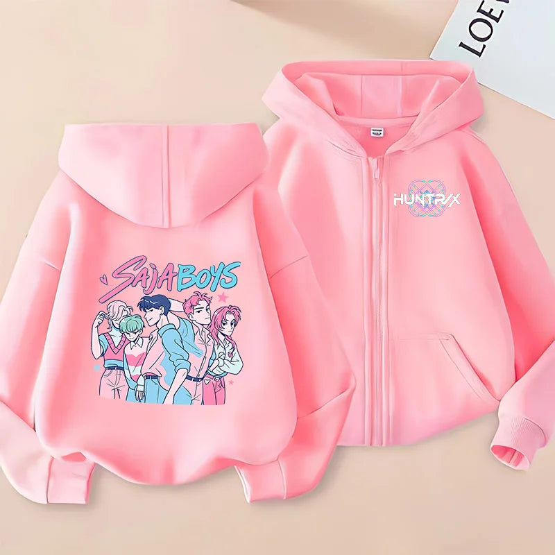 Huntrix Clothing kpop Demon Hunters Hoodie k pop T Shirt Sweatshirt HUNTRX Long Sleeve Jumper Rumi Zoey hoody k-pop Tops Coat