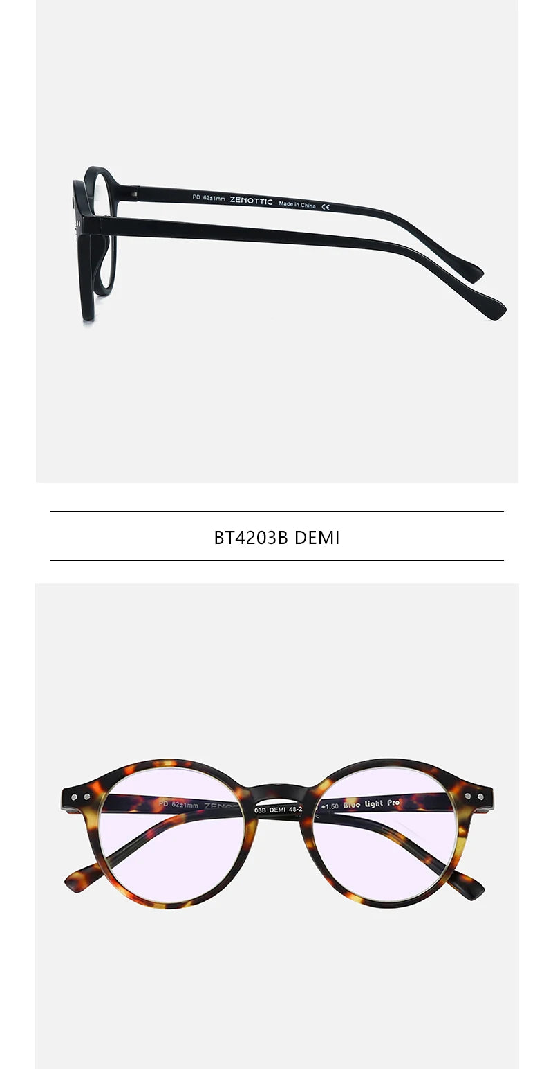 ZENOTTIC 2025 Retro Reading Glasses Anti Blue Light Blocking Readers Fashion Lightweight Eyeglasses Women Men Diopter 0 to 4.0