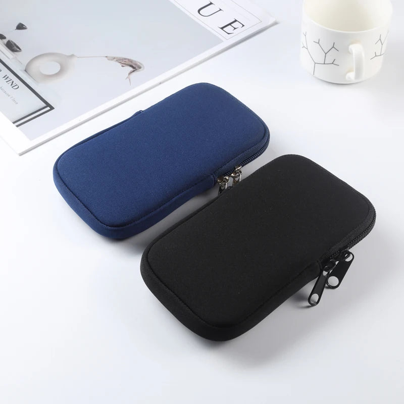 Cell Phone Pouch For iphone Samsung Motorola Xiaomi Huawei Smartphone Stretch Material Zipper Sleeve Hanging Waist bag Universal