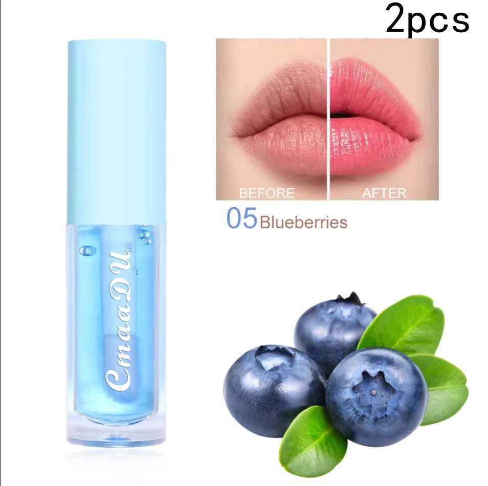 6 Color Fruit Flavor Color Change Lip Oil