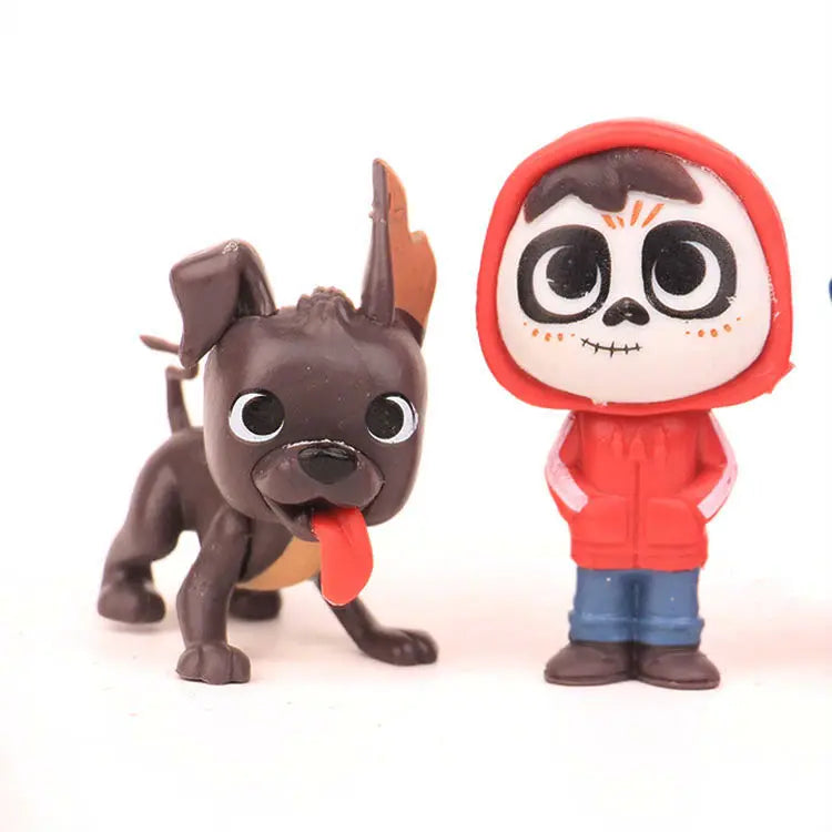 8pcs/set Movie Pixars COCO Cute Character Figure Model Toys