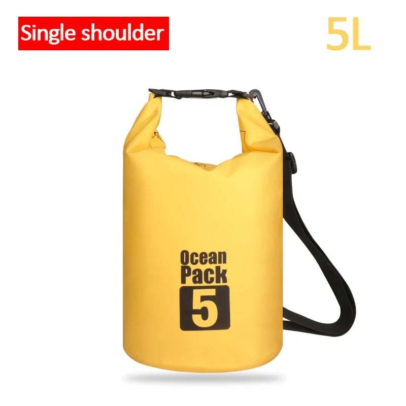 Waterproof PVC Dry Bag for Women Men 2L/5L/10L/15L/20L/30L Outdoor Sport Storage Bag for Kayaking, Boating, Fishing, Swimming