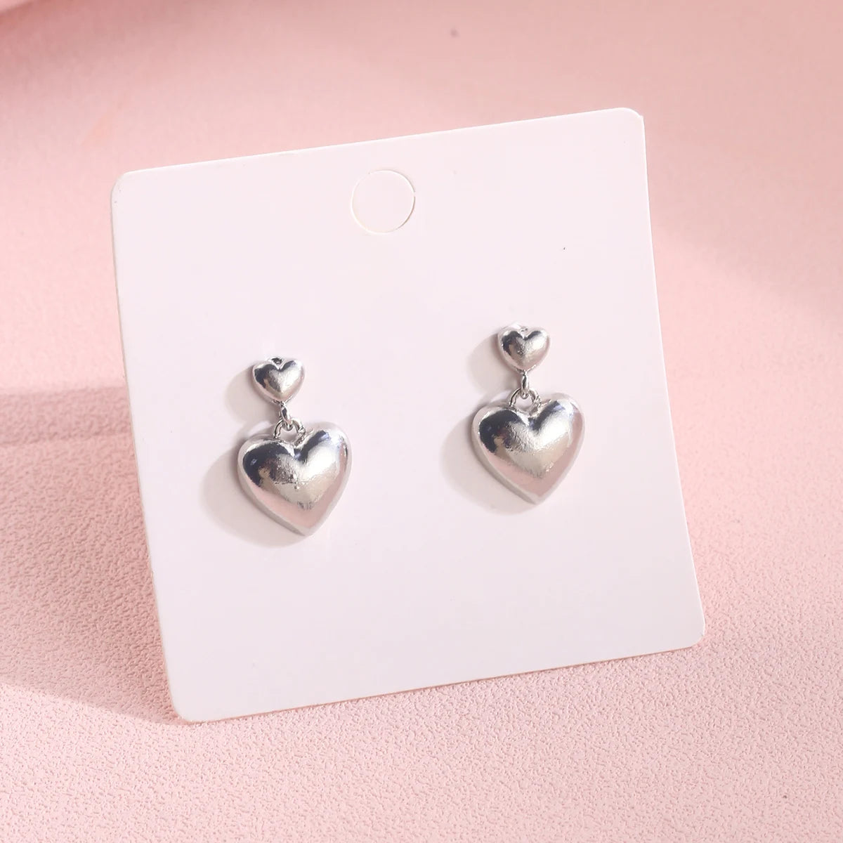 2 Pcs Fashion Full Diamonds Sparkling Copper Silver Colour Hoop Earrings Men Party Daily Jewelry