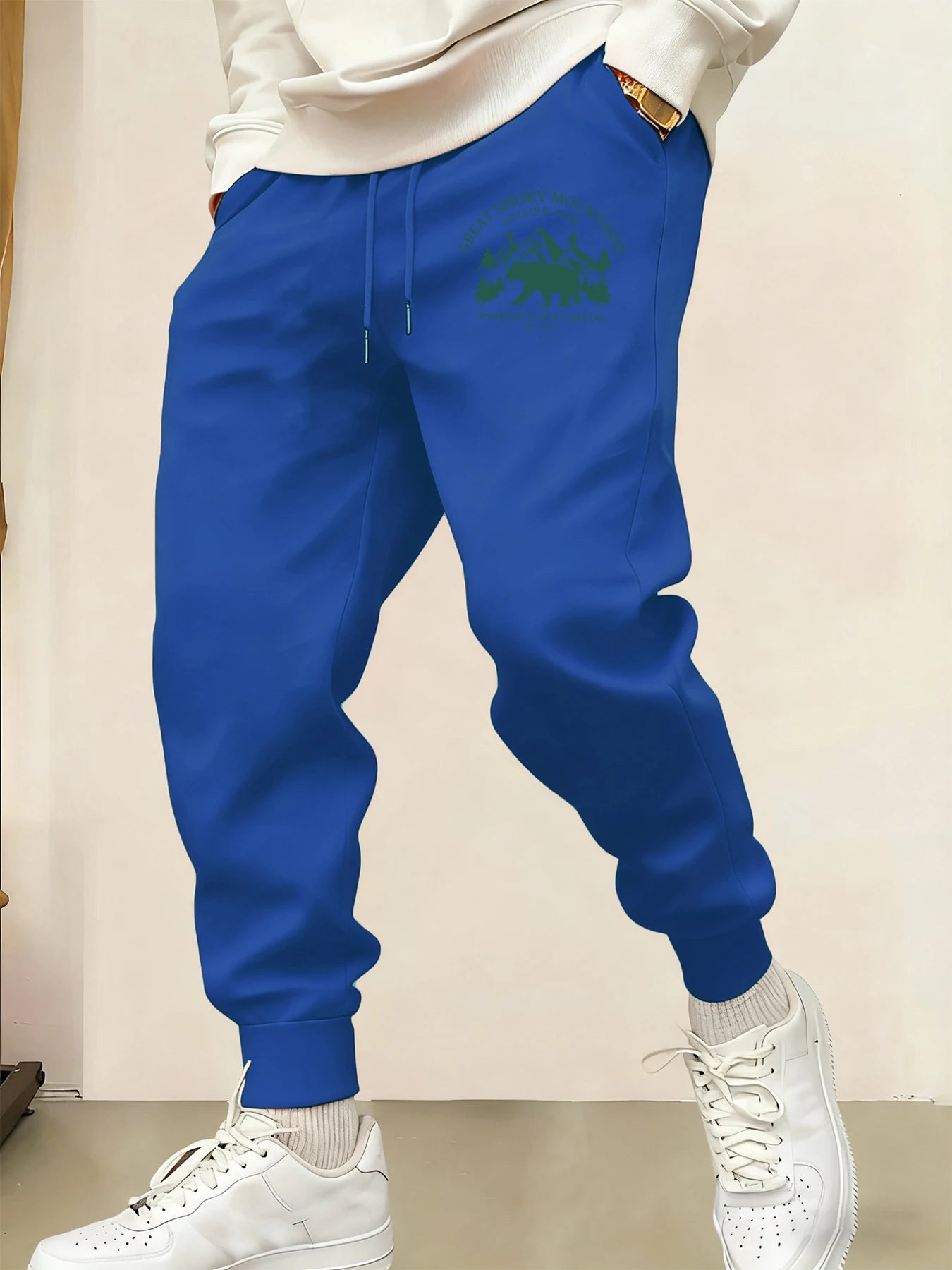 Great Smoky Mountais Nation Park Printed Mens Trousers Sport Fashion Jogging Pants Street Soft Sweatpants Autumn Comfy Clothing