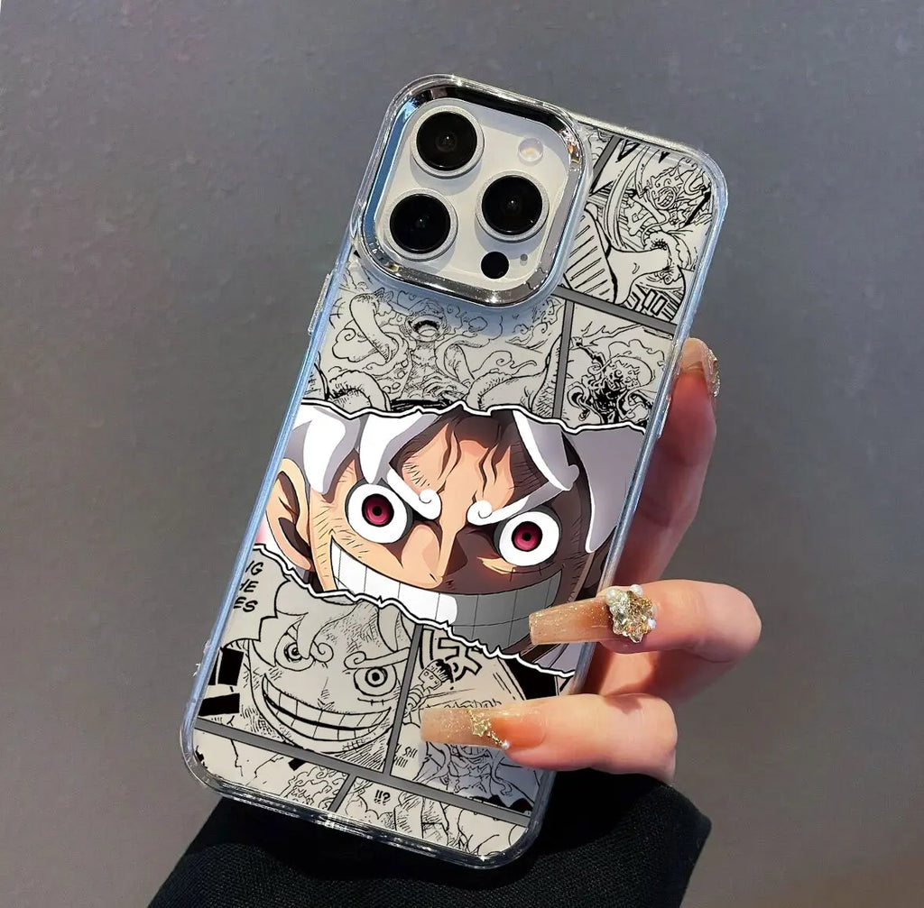 Anime New Black Phone Case For iPhone 17 16e 16 15 14 13 12 11 Pro Max 7 Air Plus Pieces Hot Ones Luffys Transparent Soft Cover