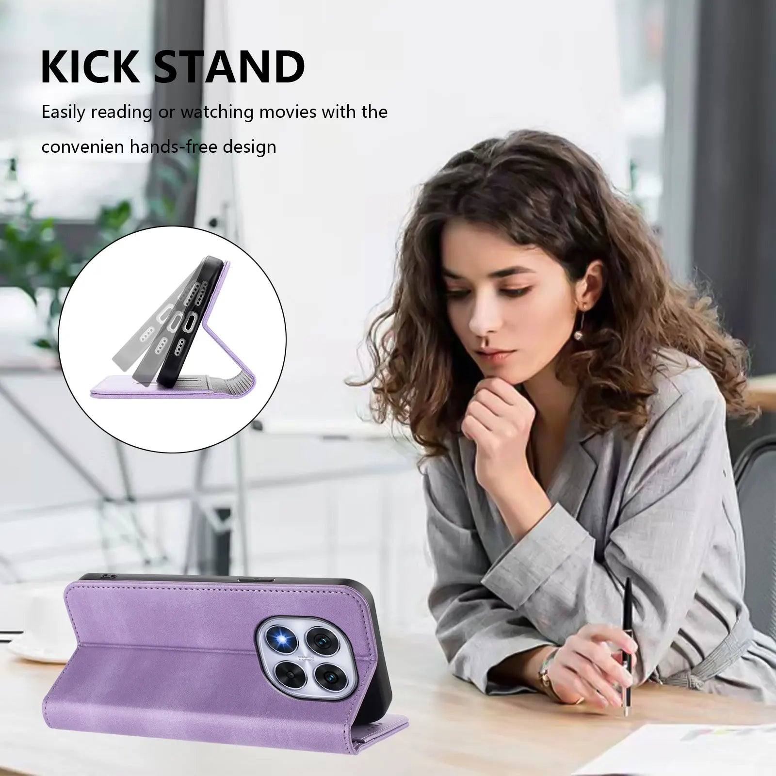 Leather Phone Case For Samsung Galaxy A06 A16 A14 A15 4g 5g A05S A05 A25 A35 A55 A56 A36 A26 A34 A54 Card Slot Flip Wallet Cover