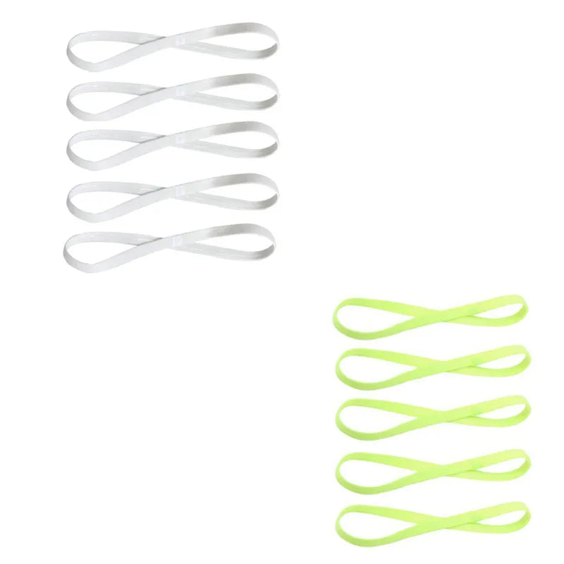 5Pcs Candy Color Women Men Yoga Hair Bands Sports Headband Girls Sport Anti-slip Elastic Rubber Sweatband Football Running