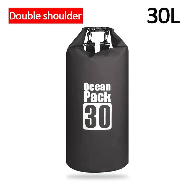 Waterproof PVC Dry Bag for Women Men 2L/5L/10L/15L/20L/30L Outdoor Sport Storage Bag for Kayaking, Boating, Fishing, Swimming