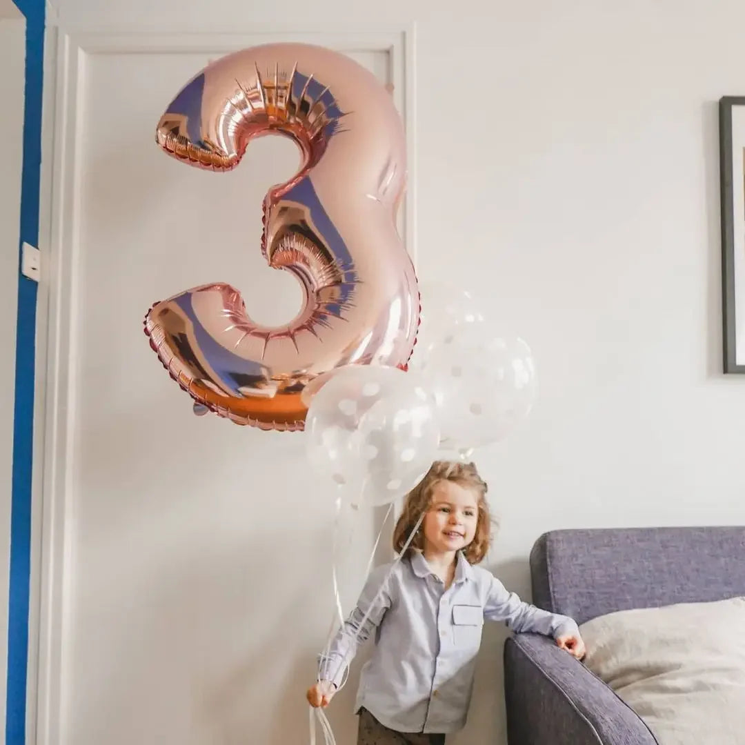 32/40 Inch 0-9  Number Balloons Big Foil Birthday Balloon Helium Child Adult Happy Birthday Wedding Party Decorations Supplies