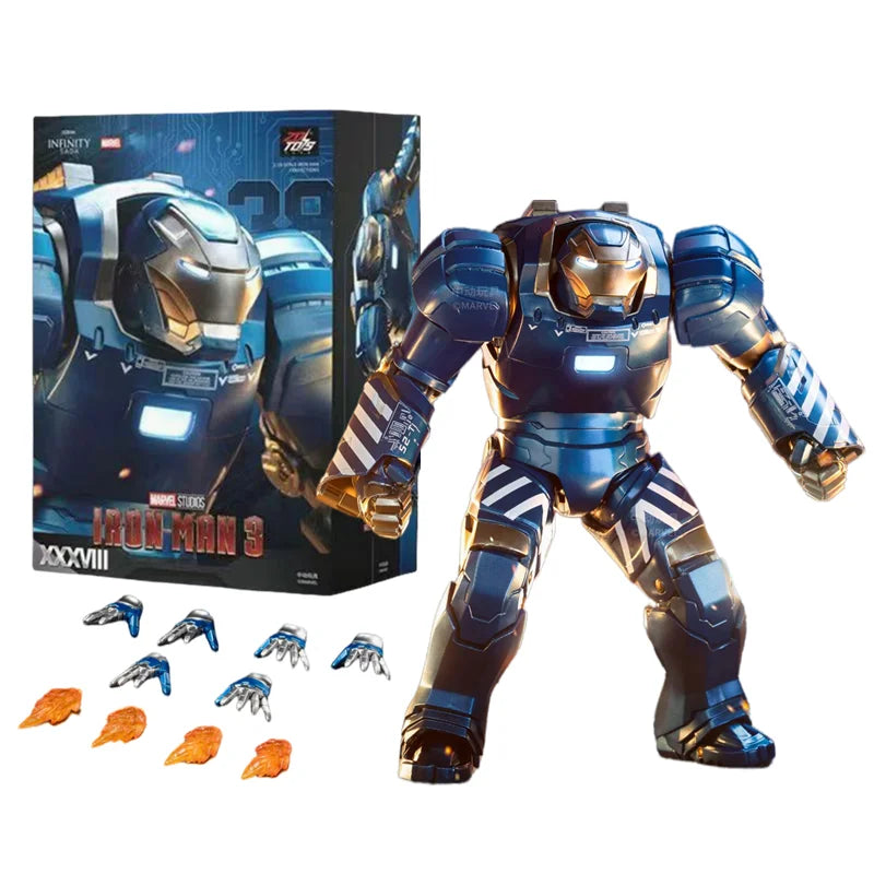 1:10 ZD Toys Iron Man MK25 Striker MK26 Gamma MK36 Peacemaker MK40 MK2 War Machine MK15 Sneaky Action Figure Collections Gift