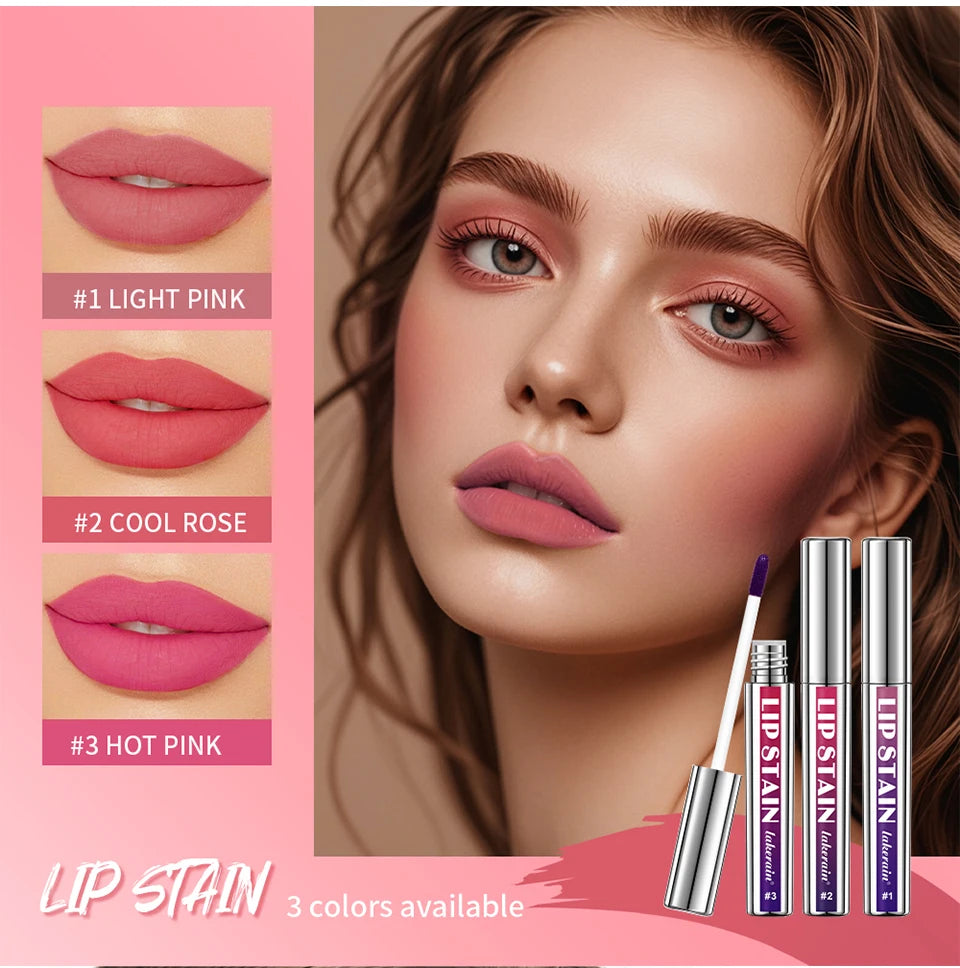 Peel Off Lip Stain Reveal Long Lasting Waterproof Pink Lip Tint Transfer Proof Non-stick Cup Natural Lip Stain Women's Cosmetics