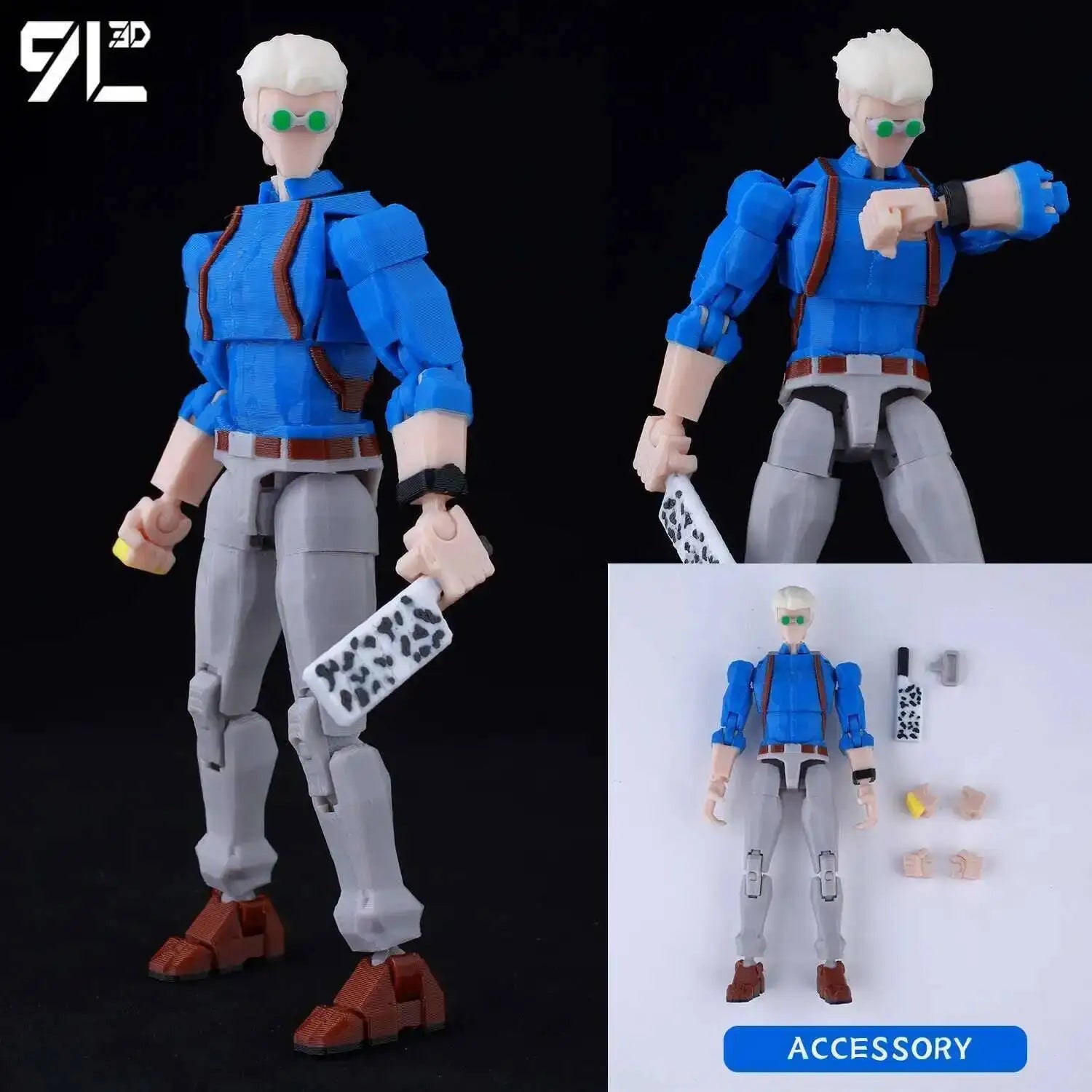 9L3D Printed Anime Jujutsu Kaisen Sukuna Yuji Yuta Satoru Gojo Lucky Dummy 13 Movable Shapeshift Action Figures Mannequin Toys