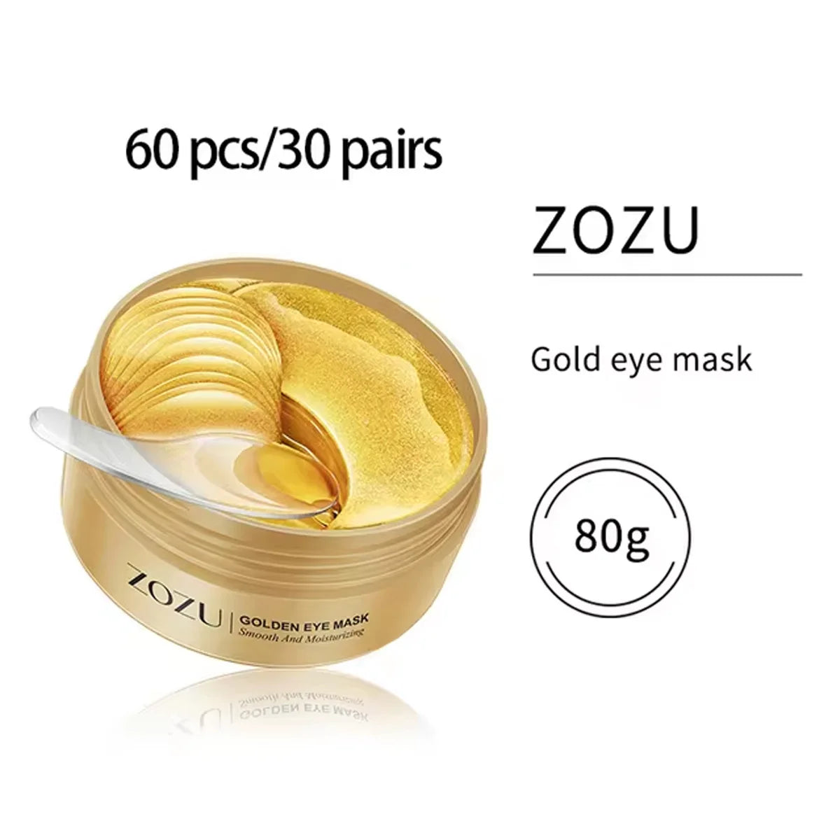 60/120 Pieces Eye Mask Avocado Gold Moisturize Firming Improve Eye Bags Eye Patches Anti Wrinkle Eye Patches for Dark Circles