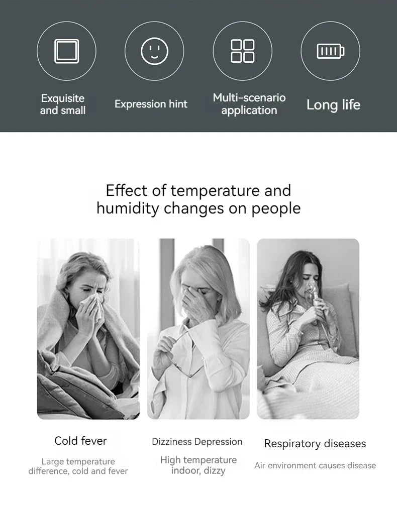 Xiaomi DUKA Atuman 2.5 Inch LCD Electronic Digital Temperature Humidity Meter Indoor Mini Thermometer Hygrometer Weather Sensor